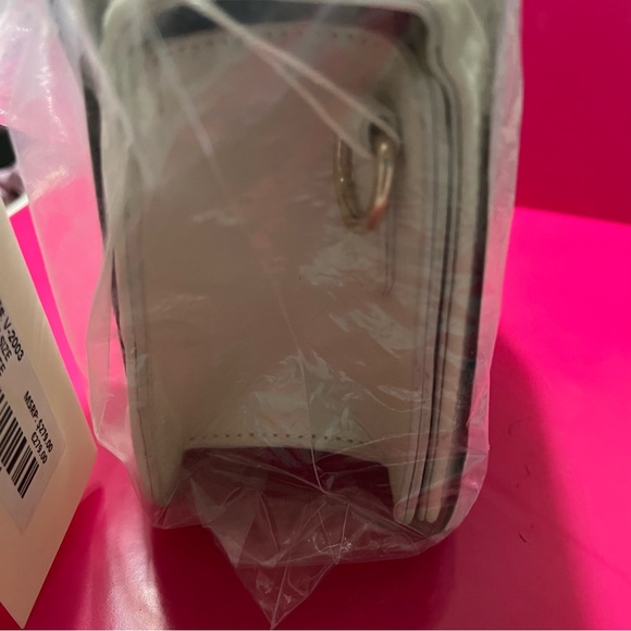 Valentino Orlandi White Quilted Vegan Leather Bag Gold Hardware NWT MSRP $279 - Picture 9 of 9